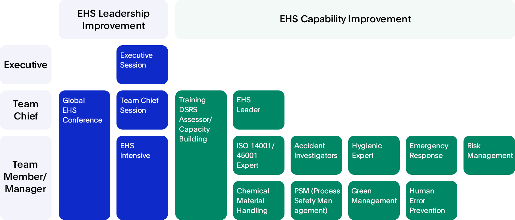 EHS Training Program Image – EHS Leadership Improvement, EHS Capability Improvement